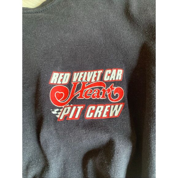 Red Velvet Car Heart Pit Crew Anvil Black Concert Tour Merch Tee Large - Picture 3 of 6